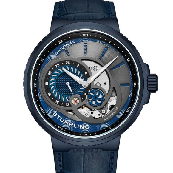 Stuhrling Original Dual Time Automatic Skeleton